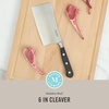 image:imageMartha Stewart Carverton 8 Chef Knife High Carbon Stainless Steel Kitchen Knives wBlack Triple Riveted HandleStainless Steel  Black Cleaver