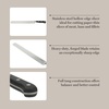 image:imageMartha Stewart Carverton 8 Chef Knife High Carbon Stainless Steel Kitchen Knives wBlack Triple Riveted HandleStainless Steel  Black Hollow Edge Slicer
