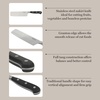 image:imageMartha Stewart Carverton 8 Chef Knife High Carbon Stainless Steel Kitchen Knives wBlack Triple Riveted HandleStainless Steel  Black Nakiri