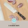 image:imageMartha Stewart Carverton 8 Chef Knife High Carbon Stainless Steel Kitchen Knives wBlack Triple Riveted HandleStainless Steel  Black Nakiri