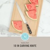 image:imageMartha Stewart Carverton 8 Chef Knife High Carbon Stainless Steel Kitchen Knives wBlack Triple Riveted HandleStainless Steel  Black Slicer