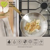 image:imageMartha Stewart Castelle 12Inch Stainless Steel Frying Pan with GoldTone Handle  TriPly Encapsulated Bottom Oven Safe amp Induction Safe Skillet for Searing and SautingStainless Steel W Gold Handle