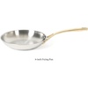 image:imageMartha Stewart Castelle 12Inch Stainless Steel Frying Pan with GoldTone Handle  TriPly Encapsulated Bottom Oven Safe amp Induction Safe Skillet for Searing and SautingStainless Steel W Gold Handle