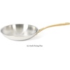 image:imageMartha Stewart Castelle 12Inch Stainless Steel Frying Pan with GoldTone Handle  TriPly Encapsulated Bottom Oven Safe amp Induction Safe Skillet for Searing and SautingStainless Steel W Gold Handle