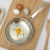 image:imageMartha Stewart Castelle 12Inch Stainless Steel Frying Pan with GoldTone Handle  TriPly Encapsulated Bottom Oven Safe amp Induction Safe Skillet for Searing and SautingStainless Steel