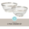 image:imageMartha Stewart Covello Stainless Steel Mesh Colander Set 2Pieces Silve