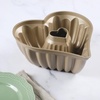image:imageMartha Stewart Dunelle Decorative Fluted Cast Aluminun Round Cake Pan  10Cup Nonstick Tube Pan Champagne Gold BakewareChampagne Gold