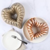 image:imageMartha Stewart Dunelle Decorative Fluted Cast Aluminun Round Cake Pan  10Cup Nonstick Tube Pan Champagne Gold BakewareChampagne Gold