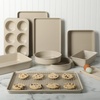 image:imageMartha Stewart Gallen 10 Piece Baking Pans Ceramic PFA Free Non Toxic Non Stick Bakeware Set  Linen WhiteTaupe
