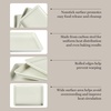 image:imageMartha Stewart Gallen 3Piece Cookie Sheet Set  13 15 17 Baking Pans Ceramic Nonstick PFAFree Carbon Steel  Oven Safe to 450F WarpResistant Easy to Clean  TaupeLinen White