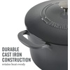 image:imageMartha Stewart Gatwick 7 QT Enamel Cast Iron Dutch Oven  Navy Blue HeavyDuty Durable Dutch Oven for Slow Cooking Braising and BakingClassic Gray
