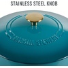 image:imageMartha Stewart Gatwick 7 QT Enamel Cast Iron Dutch Oven  Navy Blue HeavyDuty Durable Dutch Oven for Slow Cooking Braising and BakingEmerald Ombre