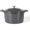 image:imageMartha Stewart Gatwick 7 QT Enamel Cast Iron Dutch Oven  Navy Blue HeavyDuty Durable Dutch Oven for Slow Cooking Braising and BakingGray