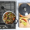 image:imageMartha Stewart Gatwick 7 QT Enamel Cast Iron Dutch Oven  Navy Blue HeavyDuty Durable Dutch Oven for Slow Cooking Braising and BakingGray