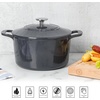 image:imageMartha Stewart Gatwick 7 QT Enamel Cast Iron Dutch Oven  Navy Blue HeavyDuty Durable Dutch Oven for Slow Cooking Braising and BakingGray