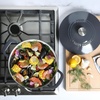 image:imageMartha Stewart Gatwick 7 QT Enamel Cast Iron Dutch Oven  Navy Blue HeavyDuty Durable Dutch Oven for Slow Cooking Braising and BakingGray