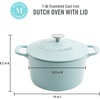 image:imageMartha Stewart Gatwick 7 QT Enamel Cast Iron Dutch Oven  Navy Blue HeavyDuty Durable Dutch Oven for Slow Cooking Braising and BakingMartha Blue