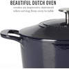 image:imageMartha Stewart Gatwick 7 QT Enamel Cast Iron Dutch Oven  Navy Blue HeavyDuty Durable Dutch Oven for Slow Cooking Braising and BakingNavy Blue