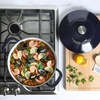 image:imageMartha Stewart Gatwick 7 QT Enamel Cast Iron Dutch Oven  Navy Blue HeavyDuty Durable Dutch Oven for Slow Cooking Braising and BakingNavy Blue