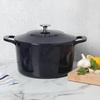image:imageMartha Stewart Gatwick 7 QT Enamel Cast Iron Dutch Oven  Navy Blue HeavyDuty Durable Dutch Oven for Slow Cooking Braising and BakingNavy Blue