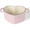 image:imageMartha Stewart Gatwick 7 QT Enamel Cast Iron Dutch Oven  Navy Blue HeavyDuty Durable Dutch Oven for Slow Cooking Braising and BakingPink Heart Shaped