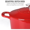 image:imageMartha Stewart Gatwick 7 QT Enamel Cast Iron Dutch Oven  Navy Blue HeavyDuty Durable Dutch Oven for Slow Cooking Braising and BakingRed