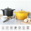 image:imageMartha Stewart Gatwick 7 QT Enamel Cast Iron Dutch Oven  Navy Blue HeavyDuty Durable Dutch Oven for Slow Cooking Braising and BakingYellow