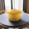 image:imageMartha Stewart Gatwick 7 QT Enamel Cast Iron Dutch Oven  Navy Blue HeavyDuty Durable Dutch Oven for Slow Cooking Braising and BakingYellow
