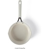 image:imageMartha Stewart Heathland Premium Nonstick PFA Free Ceramic Interior 10Piece Tapered Aluminum Cookware Set  TaupeLinen White