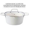 image:imageMartha Stewart Heathland Premium Nonstick PFA Free Ceramic Interior 10Piece Tapered Aluminum Cookware Set  TaupeLinen White
