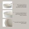 image:imageMartha Stewart Heathland Premium Nonstick PFA Free Ceramic Interior 10Piece Tapered Aluminum Cookware Set  TaupeLinen White