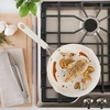 image:imageMartha Stewart Heathland Premium Nonstick PFA Free Ceramic Interior 10Piece Tapered Aluminum Cookware Set  TaupeLinen White