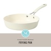 image:imageMartha Stewart Heathland Premium Nonstick PFA Free Ceramic Interior 10Piece Tapered Aluminum Cookware Set  TaupeLinen White