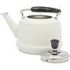 image:imageMartha Stewart Kingstree Large 2 Qt Stainless Steel Tea Kettle  Heavy Gauge Durable Whistling Tea Kettle for Stove Top Easy Pour Classic DesignLinen White