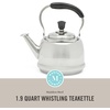 image:imageMartha Stewart Kingstree Large 2 Qt Stainless Steel Tea Kettle  Heavy Gauge Durable Whistling Tea Kettle for Stove Top Easy Pour Classic DesignStainless Steel