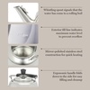 image:imageMartha Stewart Kingstree Large 2 Qt Stainless Steel Tea Kettle  Heavy Gauge Durable Whistling Tea Kettle for Stove Top Easy Pour Classic DesignStainless Steel