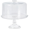 image:imageMartha Stewart Watercrest Glass Cake Stand 102 Inch Footed Pedestal Cake Plate with Scalloped Ruffled Edge Clear Handmade Glassware for Weddings Parties and Dessert DisplayGlass 102 W Dome