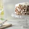 image:imageMartha Stewart Watercrest Glass Cake Stand 102 Inch Footed Pedestal Cake Plate with Scalloped Ruffled Edge Clear Handmade Glassware for Weddings Parties and Dessert DisplayGlass 102 No Dome