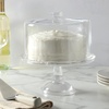 image:imageMartha Stewart Watercrest Glass Cake Stand 102 Inch Footed Pedestal Cake Plate with Scalloped Ruffled Edge Clear Handmade Glassware for Weddings Parties and Dessert DisplayGlass 102 W Dome