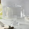 image:imageMartha Stewart Watercrest Glass Cake Stand 102 Inch Footed Pedestal Cake Plate with Scalloped Ruffled Edge Clear Handmade Glassware for Weddings Parties and Dessert DisplayGlass 102 W Dome