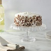 image:imageMartha Stewart Watercrest Glass Cake Stand 102 Inch Footed Pedestal Cake Plate with Scalloped Ruffled Edge Clear Handmade Glassware for Weddings Parties and Dessert DisplayGlass 102 No Dome