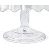 image:imageMartha Stewart Watercrest Glass Cake Stand 102 Inch Footed Pedestal Cake Plate with Scalloped Ruffled Edge Clear Handmade Glassware for Weddings Parties and Dessert DisplayGlass 102 No Dome
