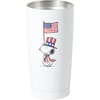 image:imagePeanuts Snoopy Stay Chill 17 oz Insulated Stainless Steel Tumbler with Lid Double Wall Thermal Drink Cup for Hot amp Cold Beverages White Cool SnoopyAmericana