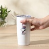 image:imagePeanuts Snoopy Stay Chill 17 oz Insulated Stainless Steel Tumbler with Lid Double Wall Thermal Drink Cup for Hot amp Cold Beverages White Cool SnoopyAmericana