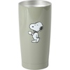 image:imagePeanuts Snoopy Stay Chill 17 oz Insulated Stainless Steel Tumbler with Lid Double Wall Thermal Drink Cup for Hot amp Cold Beverages White Cool SnoopyGreen