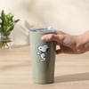 image:imagePeanuts Snoopy Stay Chill 17 oz Insulated Stainless Steel Tumbler with Lid Double Wall Thermal Drink Cup for Hot amp Cold Beverages White Cool SnoopyGreen