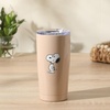 image:imagePeanuts Snoopy Stay Chill 17 oz Insulated Stainless Steel Tumbler with Lid Double Wall Thermal Drink Cup for Hot amp Cold Beverages White Cool SnoopyTaupe