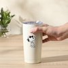 image:imagePeanuts Snoopy Stay Chill 17 oz Insulated Stainless Steel Tumbler with Lid Double Wall Thermal Drink Cup for Hot amp Cold Beverages White Cool SnoopyWhite Cool Snoopy
