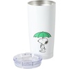 image:imagePeanuts Snoopy Stay Chill 17 oz Insulated Stainless Steel Tumbler with Lid Double Wall Thermal Drink Cup for Hot amp Cold Beverages White Cool SnoopyWhite Umbrella Snoopy