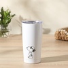 image:imagePeanuts Snoopy Stay Chill 17 oz Insulated Stainless Steel Tumbler with Lid Double Wall Thermal Drink Cup for Hot amp Cold Beverages White Cool SnoopyWhite Sunny Snoopy